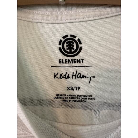 Keith Haring Element XS White Designer Logo Tee - Picture 4 of 4